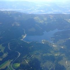 Flugwegposition um 11:16:19: Aufgenommen in der Nähe von Gemeinde Soboth, Soboth, Österreich in 2388 Meter